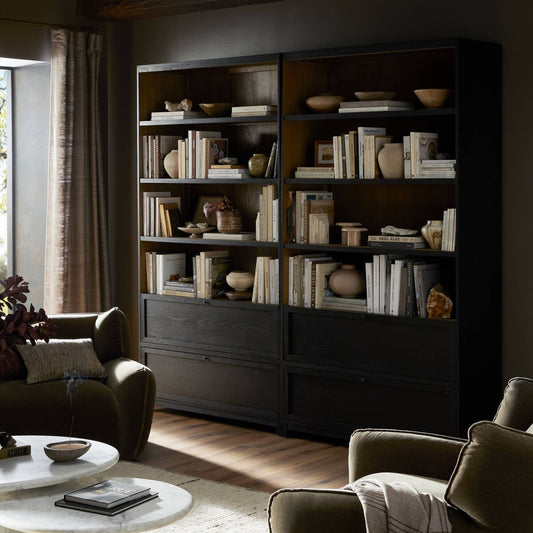 Millie Bookcase - Drifted Matte Black