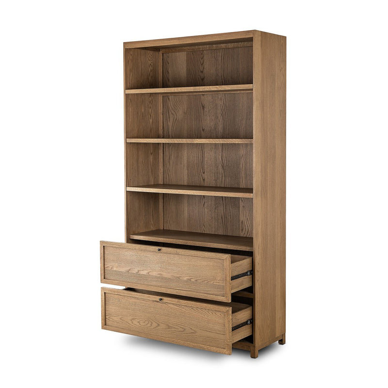 Millie Bookcase - Drifted Oak Solid
