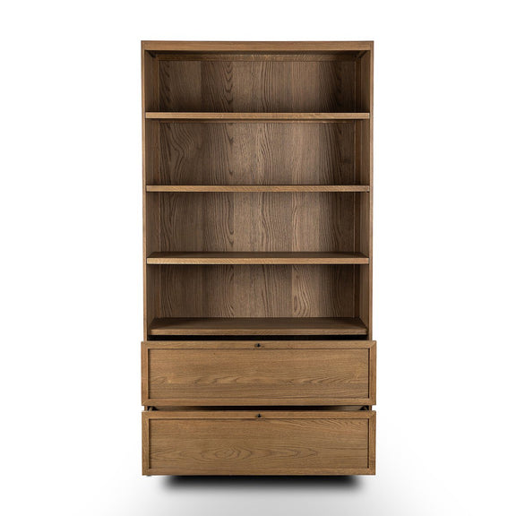 Millie Bookcase - Drifted Oak Solid