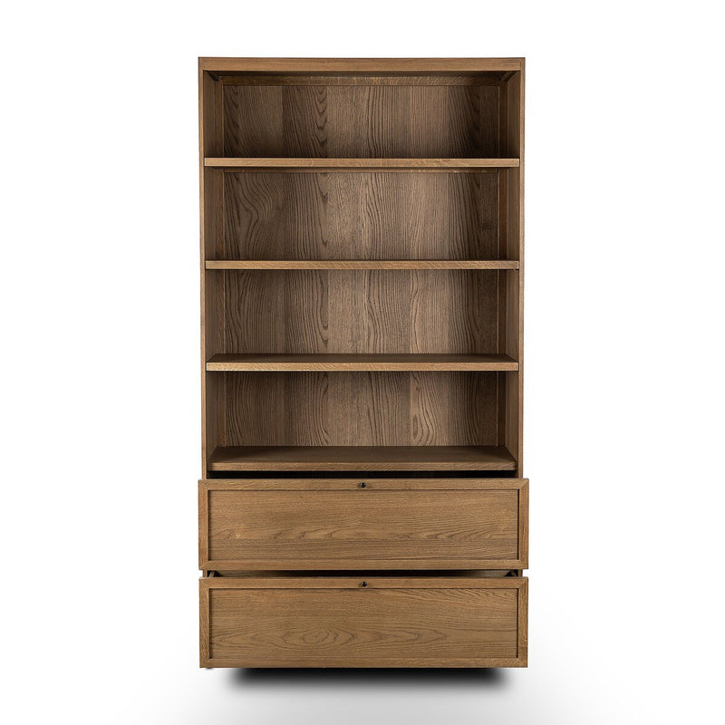 Millie Bookcase - Drifted Oak Solid