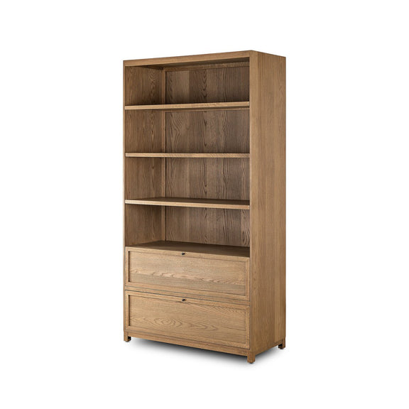 Millie Bookcase - Drifted Oak Solid