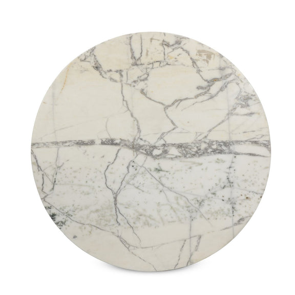 Balboa Outdoor Dining Table - Veined White Marble