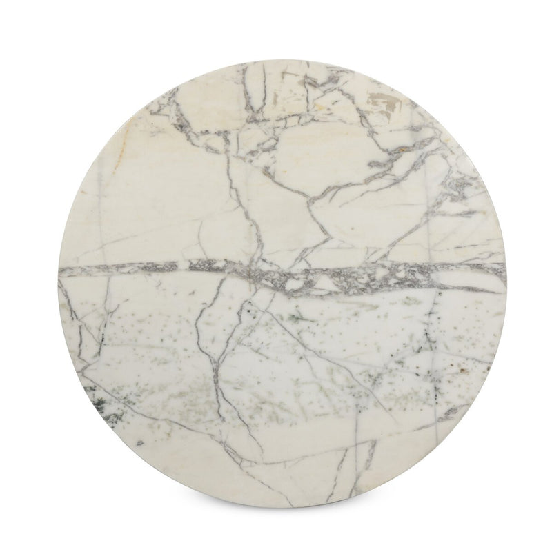 Balboa Outdoor Dining Table - Veined White Marble