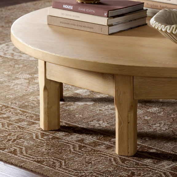 Derek Coffee Table - Bleached Oak Veneer