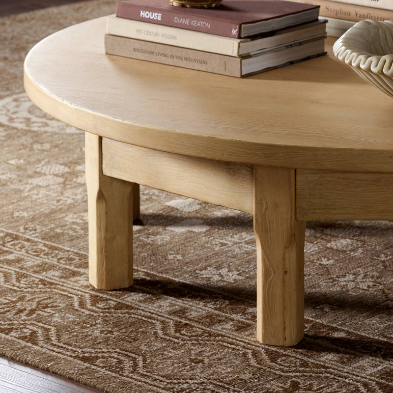 Derek Coffee Table - Bleached Oak Veneer