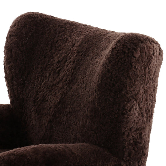 Amelie Chair - Cocoa Shearling