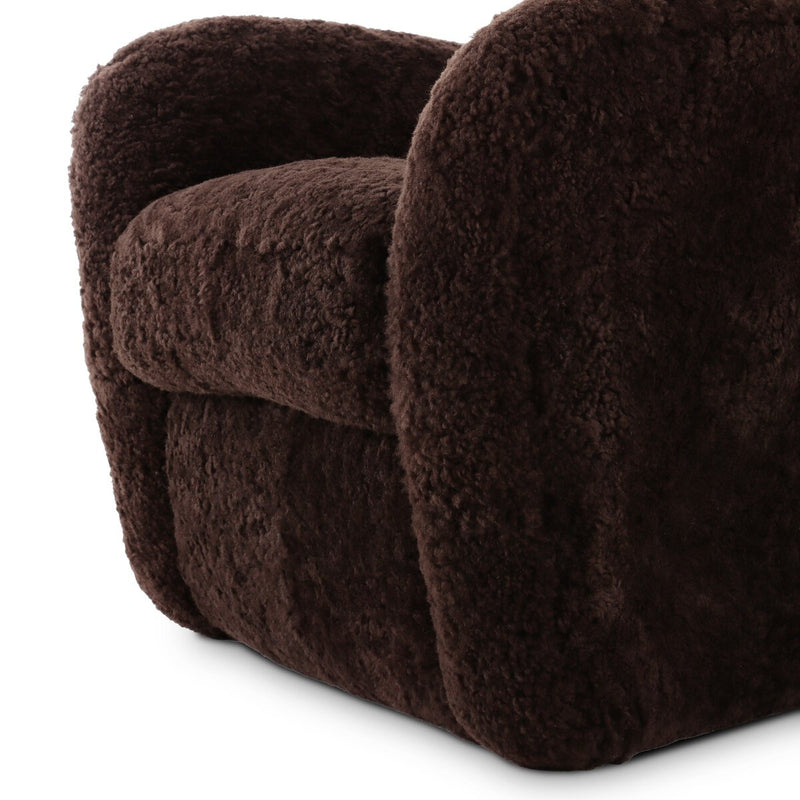 Amelie Chair - Cocoa Shearling