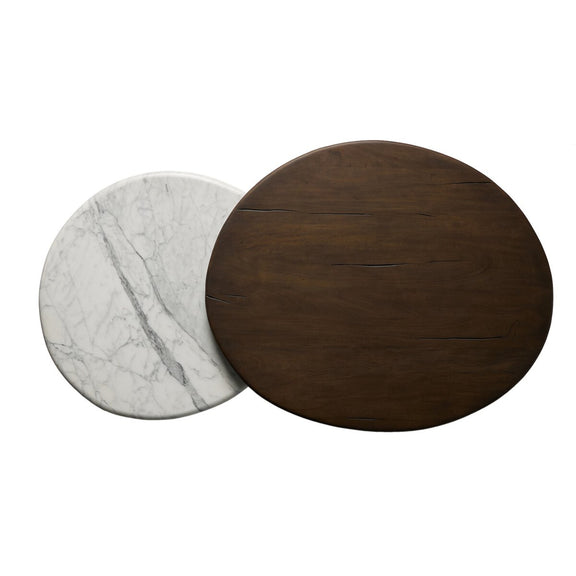 Stuart Nesting Coffee Table Set - Mix & Match - White Calacatta Marble
