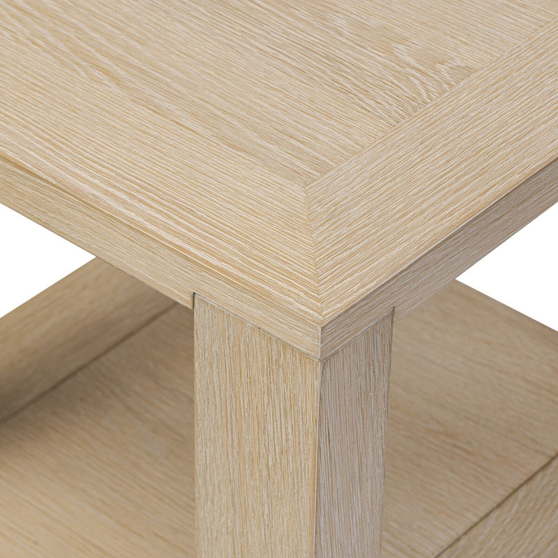 Thomas End Table - Bleached Oak Veneer