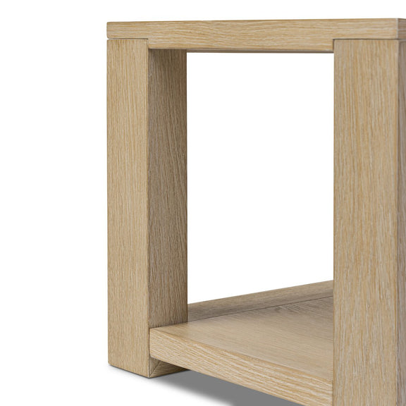 Thomas End Table - Bleached Oak Veneer