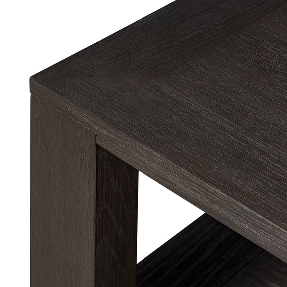 Thomas End Table - Dark Anthracite Oak Veneer