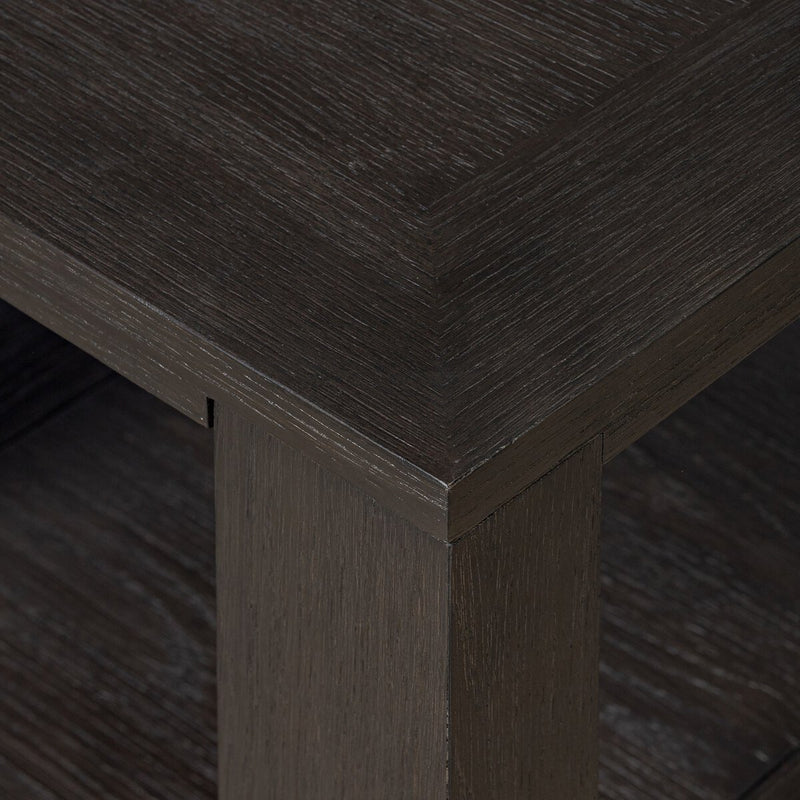 Thomas End Table - Dark Anthracite Oak Veneer