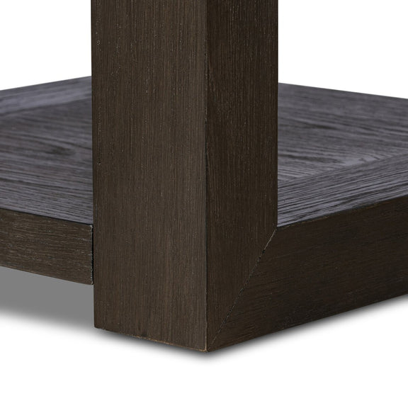 Thomas End Table - Dark Anthracite Oak Veneer
