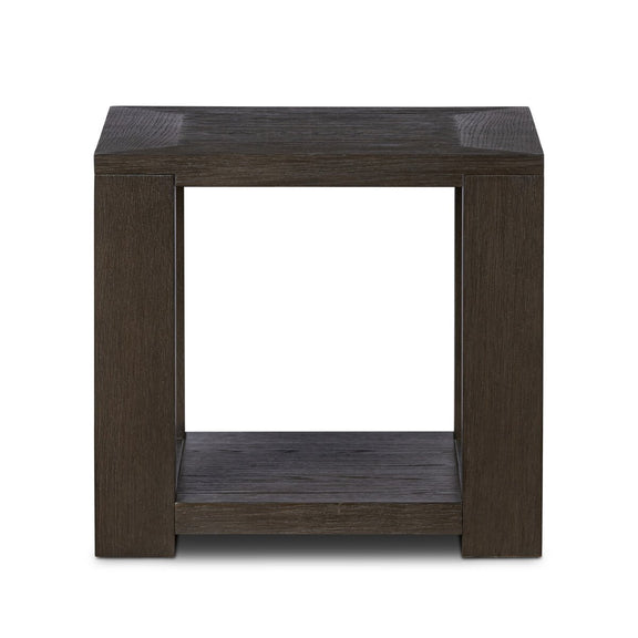 Thomas End Table - Dark Anthracite Oak Veneer