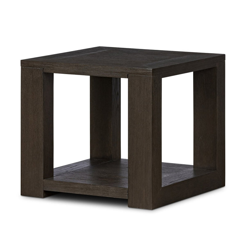 Thomas End Table - Dark Anthracite Oak Veneer