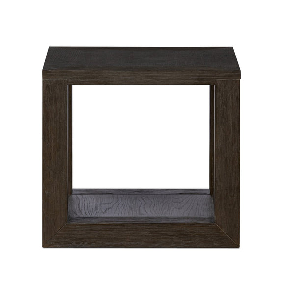 Thomas End Table - Dark Anthracite Oak Veneer