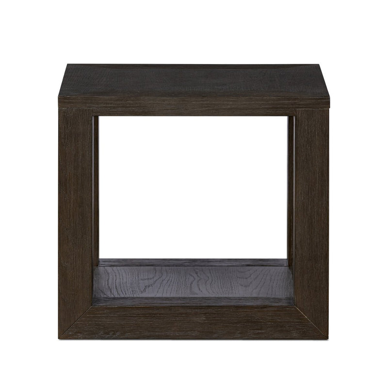 Thomas End Table - Dark Anthracite Oak Veneer