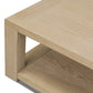 Thomas Square Coffee Table - Bleached Oak Veneer