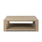 Thomas Square Coffee Table - Bleached Oak Veneer
