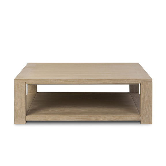 Thomas Square Coffee Table - Bleached Oak Veneer