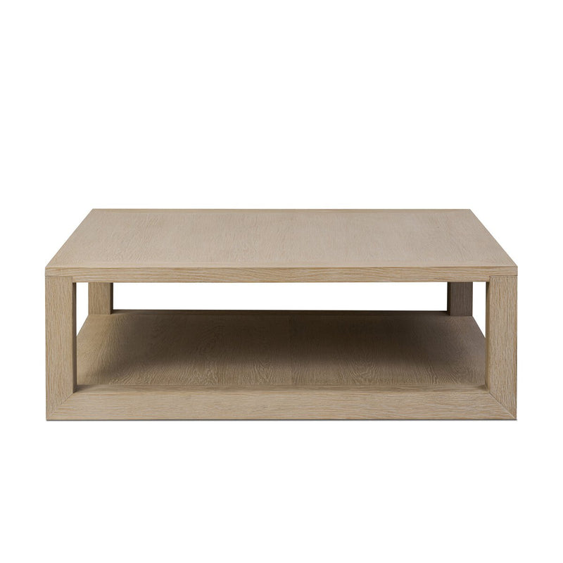 Thomas Square Coffee Table - Bleached Oak Veneer