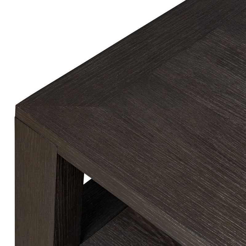 Thomas Square Coffee Table - Dark Anthracite Oak Veneer