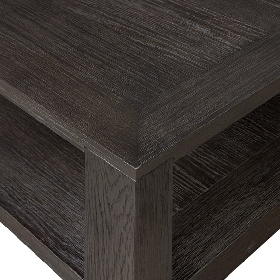 Thomas Square Coffee Table - Dark Anthracite Oak Veneer