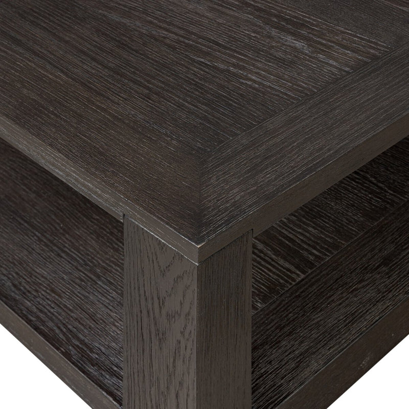 Thomas Square Coffee Table - Dark Anthracite Oak Veneer