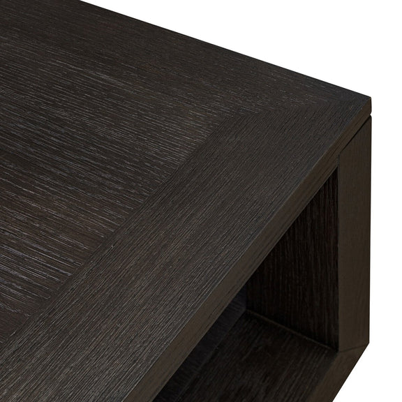Thomas Square Coffee Table - Dark Anthracite Oak Veneer