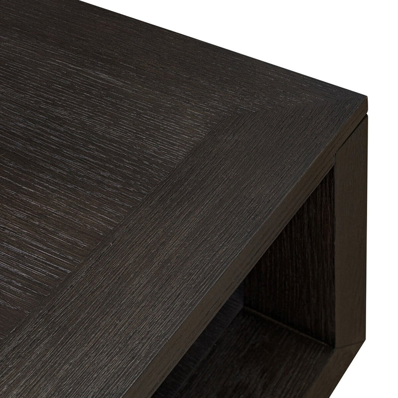 Thomas Square Coffee Table - Dark Anthracite Oak Veneer