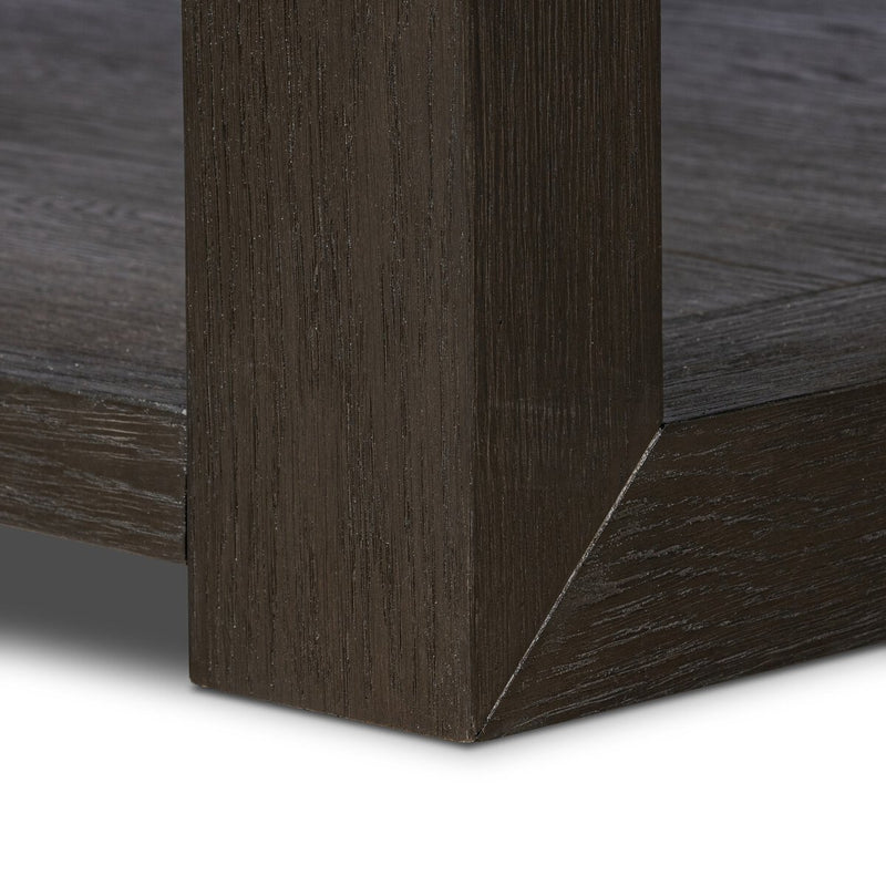 Thomas Square Coffee Table - Dark Anthracite Oak Veneer