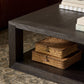 Thomas Square Coffee Table - Dark Anthracite Oak Veneer