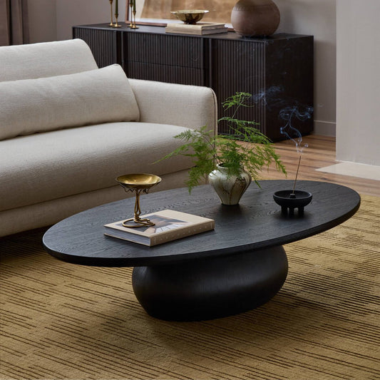 Eamon Coffee Table - Worn Black Veneer