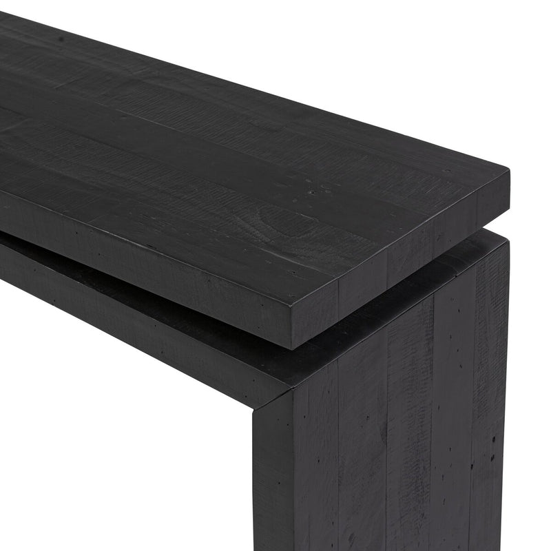 Matthes Console Table - 60" - Aged Black Pine