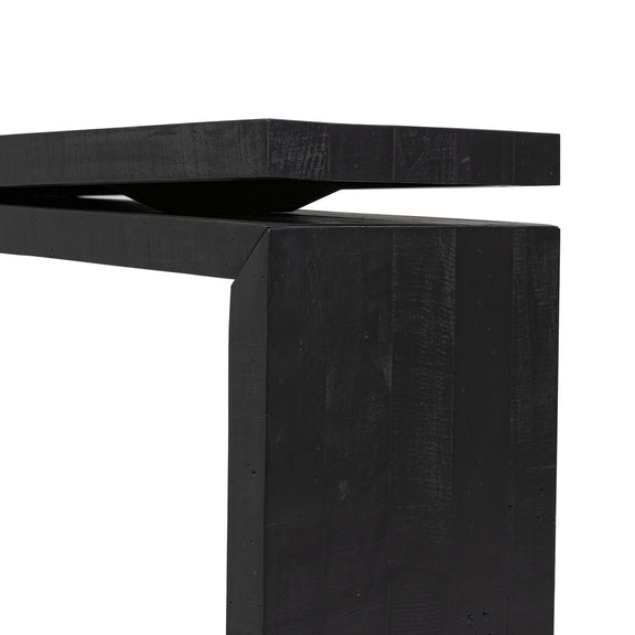 Matthes Console Table - 60" - Aged Black Pine