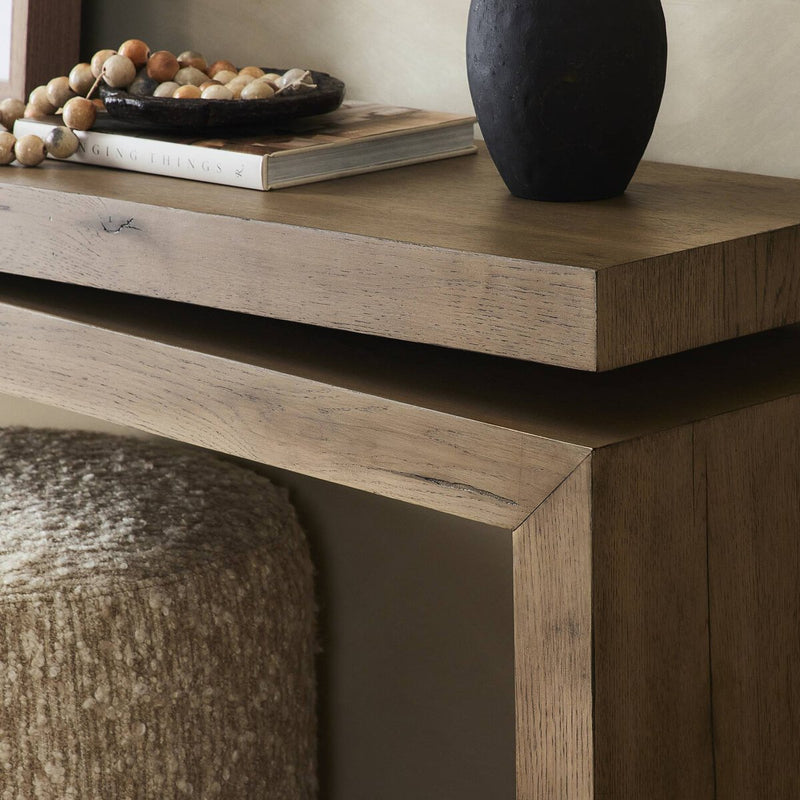 Matthes Console Table - 60" - Rustic Grey Veneer