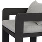 Jackson Outdoor Metal Dining Chair - Concha Fog