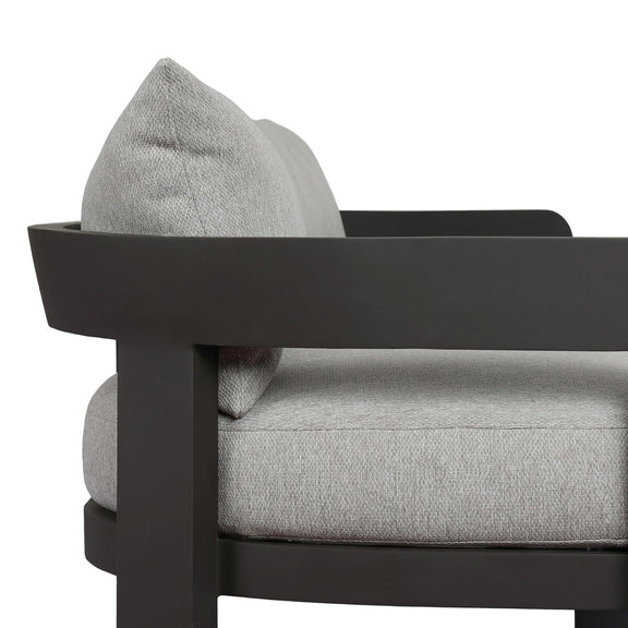 Jackson Outdoor Metal Sofa - Concha Fog