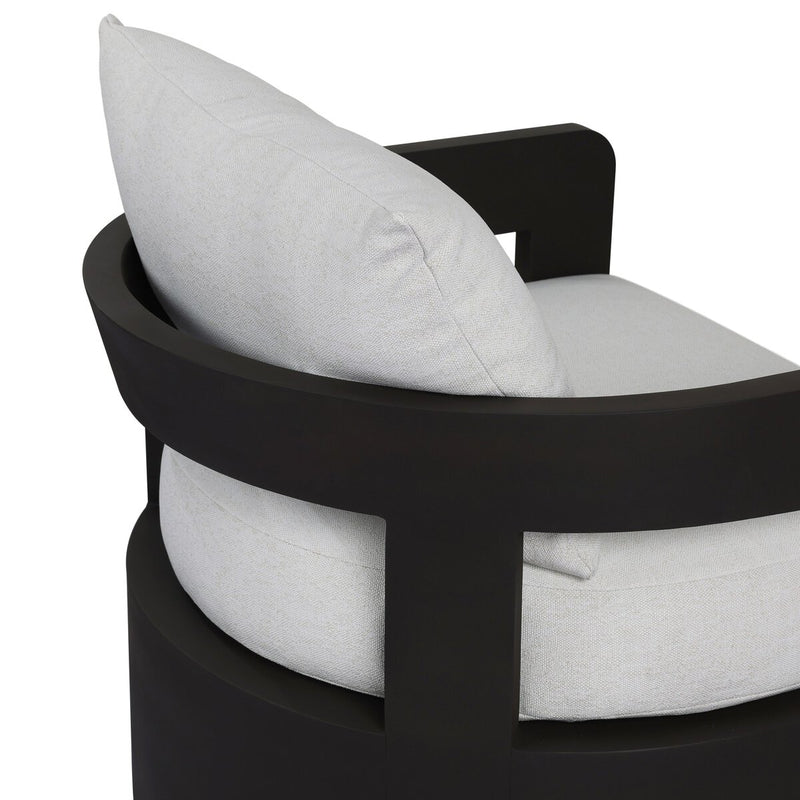 Jackson Outdoor Metal Swivel Chair - Alessi Linen
