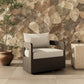 Jackson Outdoor Metal Swivel Chair - Alessi Linen