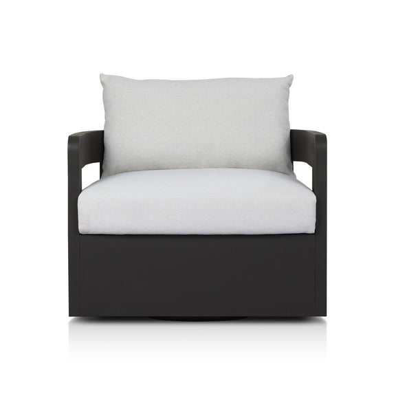 Jackson Outdoor Metal Swivel Chair - Alessi Linen