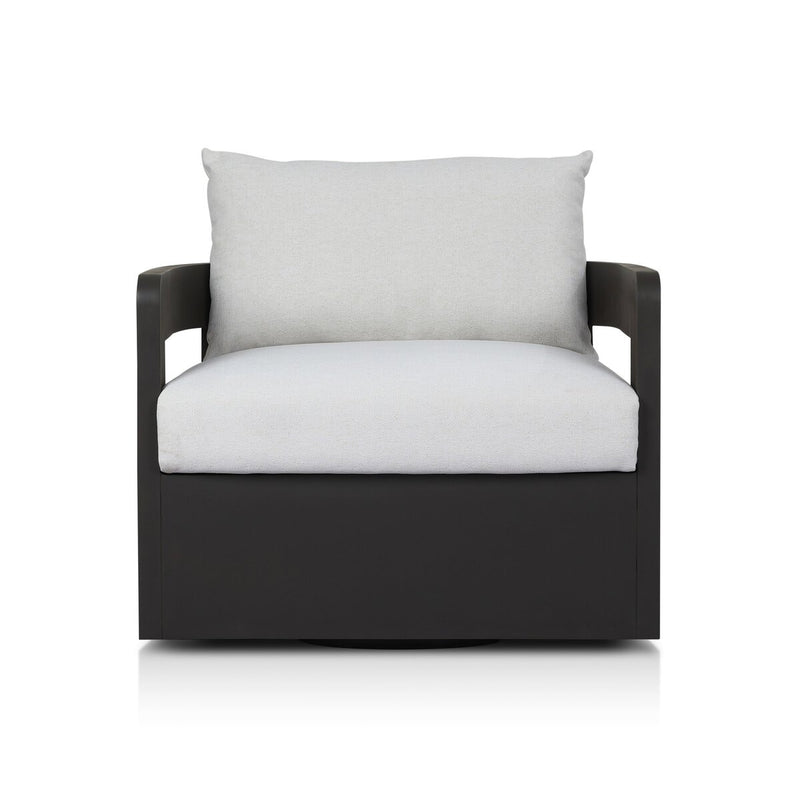 Jackson Outdoor Metal Swivel Chair - Alessi Linen