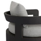 Jackson Outdoor Metal Swivel Chair - Concha Fog