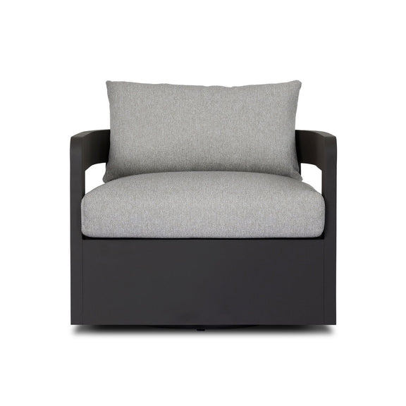 Jackson Outdoor Metal Swivel Chair - Concha Fog