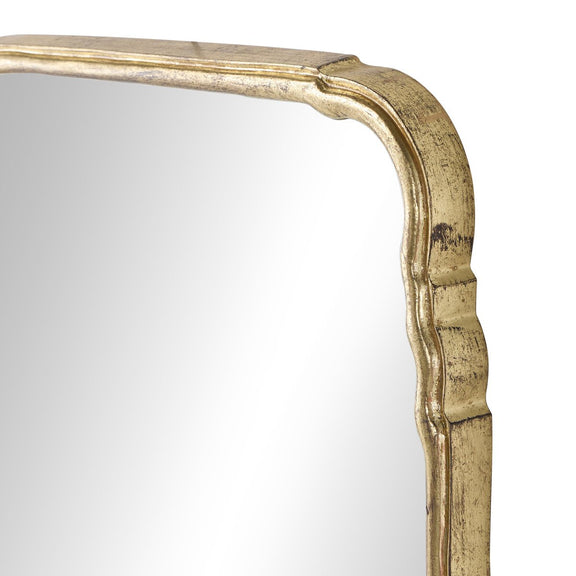 Loire Floor Mirror - Antiqued Gold Leaf
