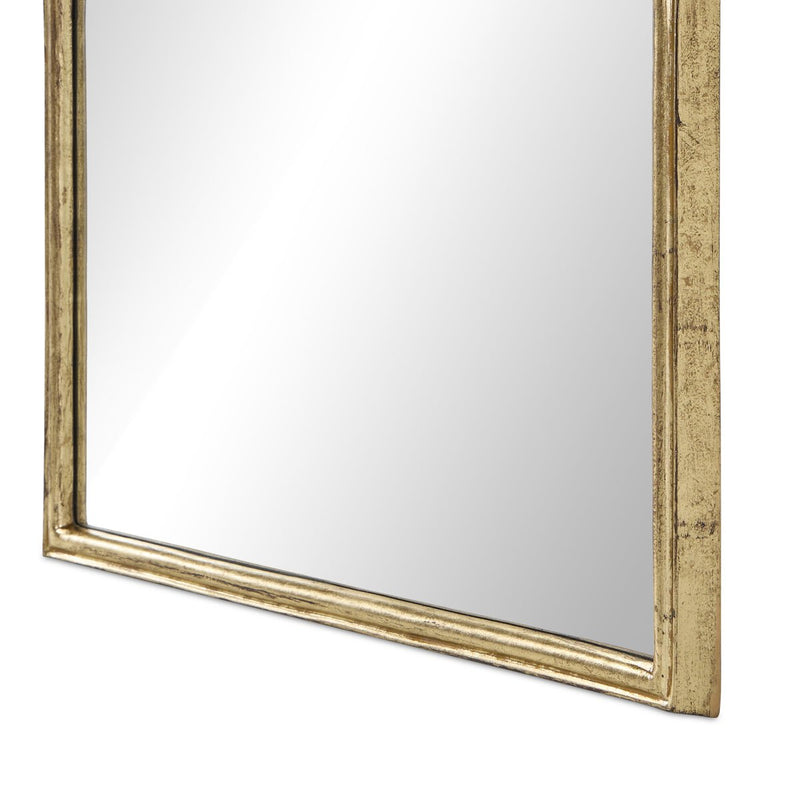Loire Floor Mirror - Antiqued Gold Leaf