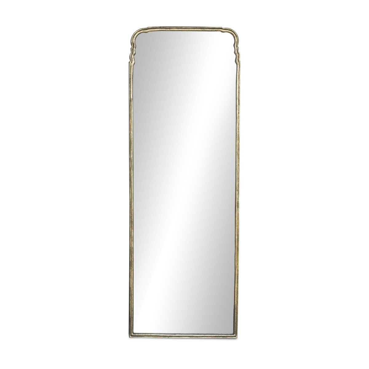Loire Floor Mirror - Antiqued Gold Leaf