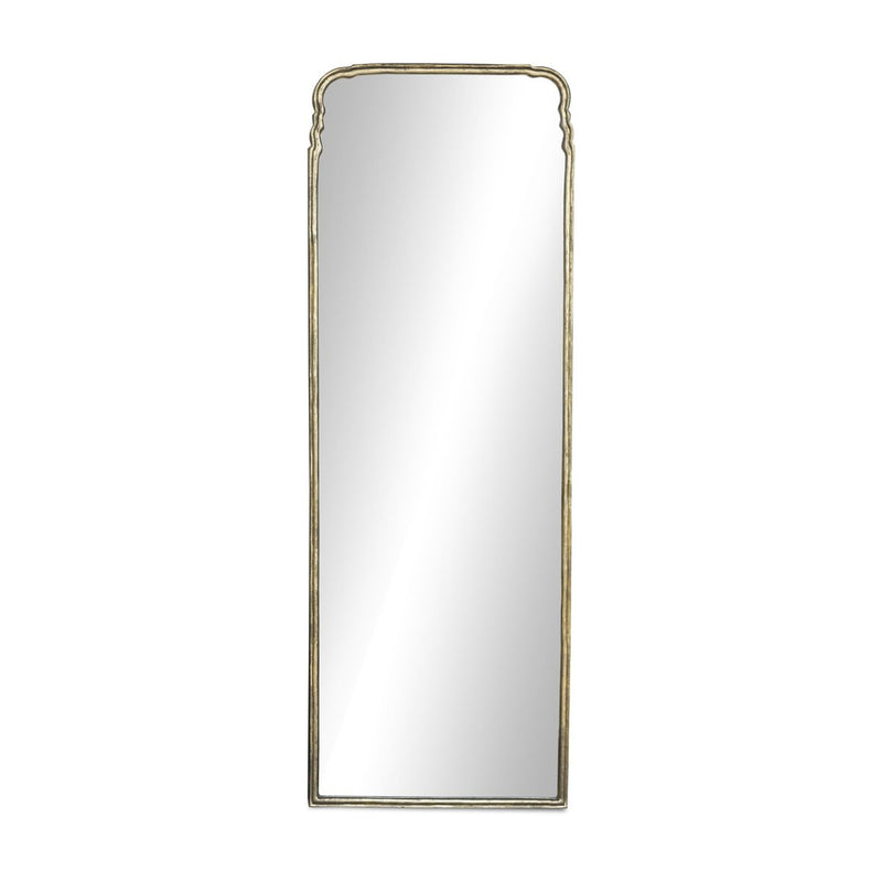 Loire Floor Mirror - Antiqued Gold Leaf