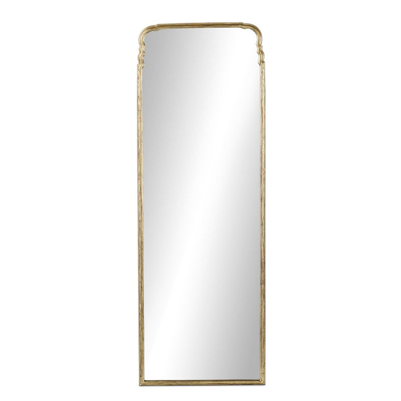 Loire Floor Mirror - Antiqued Gold Leaf