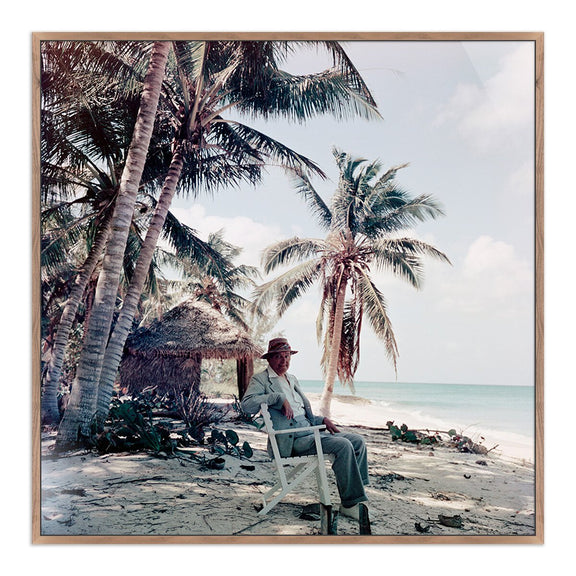 T.S. Eliot by Slim Aarons - Rustic Walnut